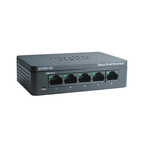 SF90D-05-SG Cisco 90 Series SF90D-05 5 x Ports 10/100Base-T Unmanaged Fast Ethernet Network Switch