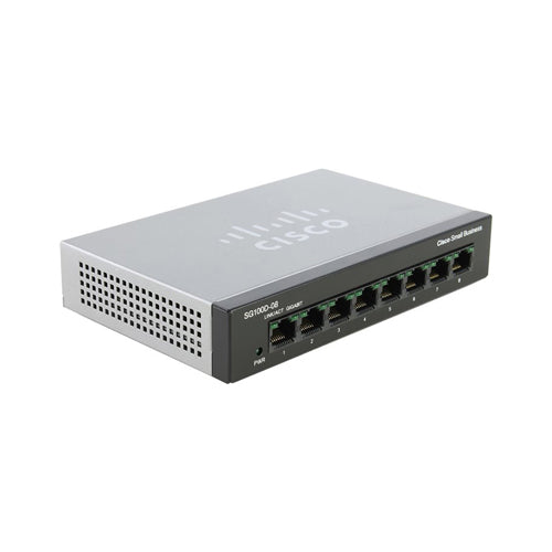 SG100D-08-AU Cisco Small Business 100 Series SG100D-08 8 x Ports 10/100/1000Base-T Layer 2 Unmanaged Gigabit Ethernet Network Switch