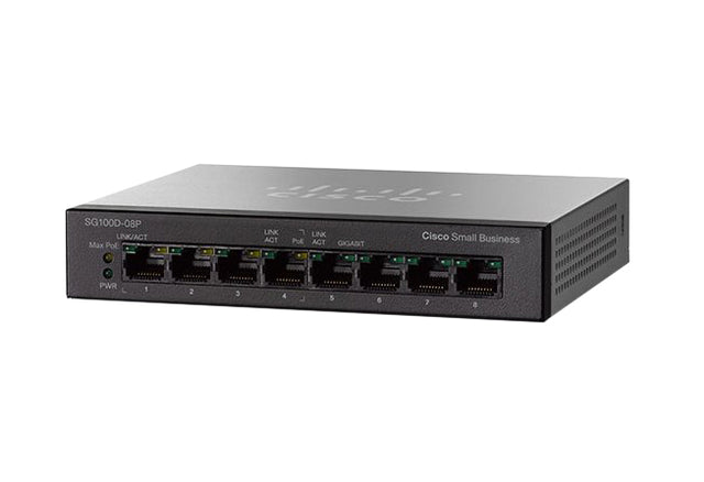 SG100D-08P-NA - Cisco Small Business SG100D-08P 8-Ports PoE GE Switch