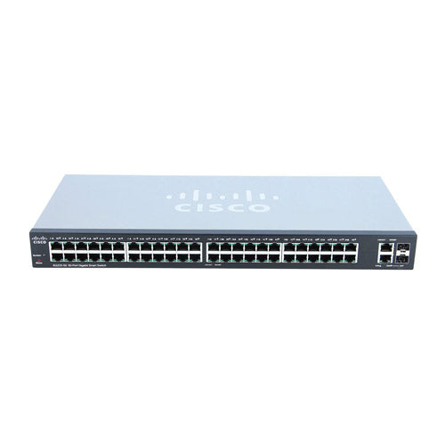 SG220-50-K9-BR Cisco Small Business 220 Series SG220-50 48 x Ports 10/100/1000Base-T + 2 x Ports Combo SFP Rack-mountable Layer 2 Managed Gigabit Ethernet Network Switch
