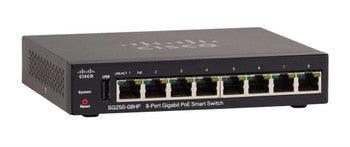 Cisco - SG250-08HP-K9NA-RF - SG250-08HP 8-Port Gigabit PoE Smart Switch - 8 Ports - Manageable - Gigabit Ethernet - 1000Base-X - Refurbished - 2 Layer Sup