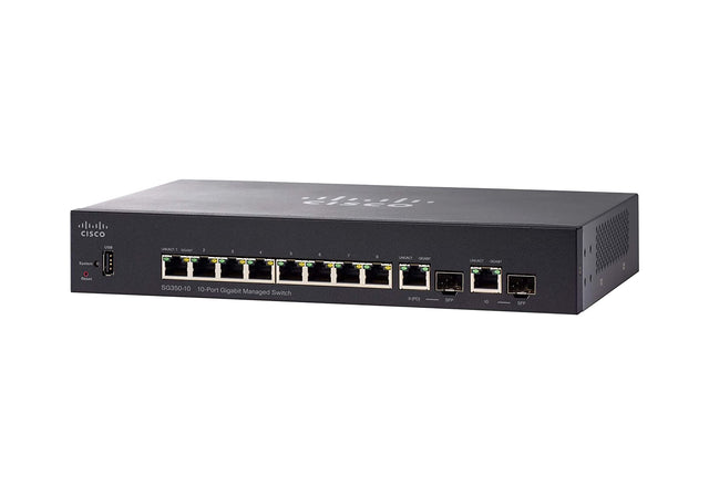SG350-10-K9-NA-RF - Cisco Small Business 350 8-Port RJ-45 L3 Switch