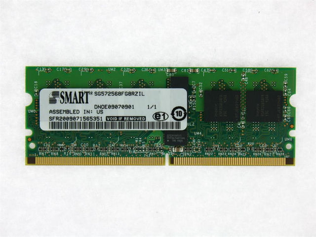 SG572568FG8RZIL Smart Modular 2GB DDR2 667Mhz PC2-5300 244pin ECC Reg SODIMM Memory Module