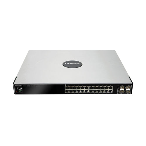 SGE2000-KR Cisco SGE2000 24 x Ports 10/100/1000Base-T + 4 x Ports Shared SFP Layer 3 Managed 1U Rack-Mountable Gigabit Ethernet Stackable Network Switch