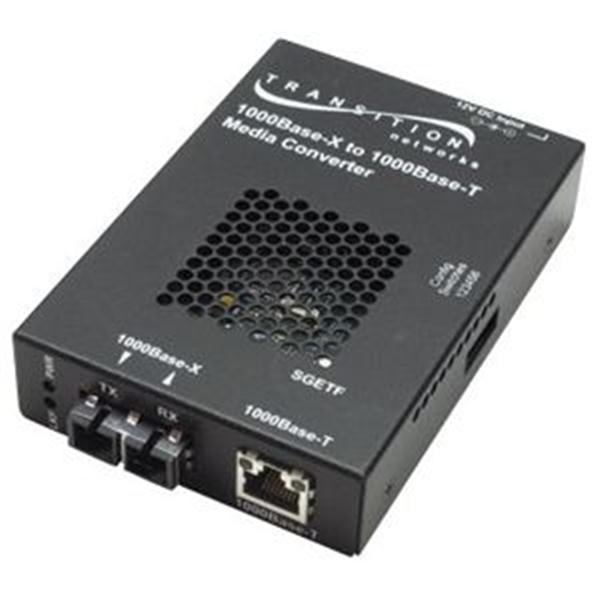 SGETF1039-110 Transition 1000Base-T (RJ-45) to 1000Base-SX 850 NM Multi-Mode LC for Stand-Alone Media Converter