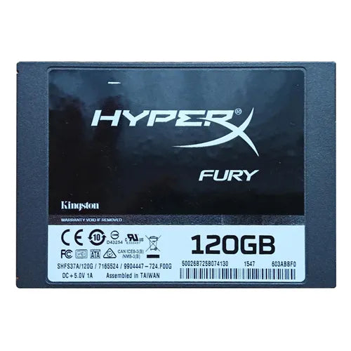 SHFS37A/120G Kingston HyperX Fury 120GB SATA 6Gb/s 2.5-Inch Solid State Drive