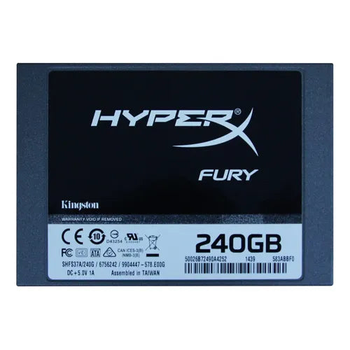 SHFS37A/240G Kingston HyperX Fury 240GB SATA 6Gb/s 2.5-Inch Solid State Drive
