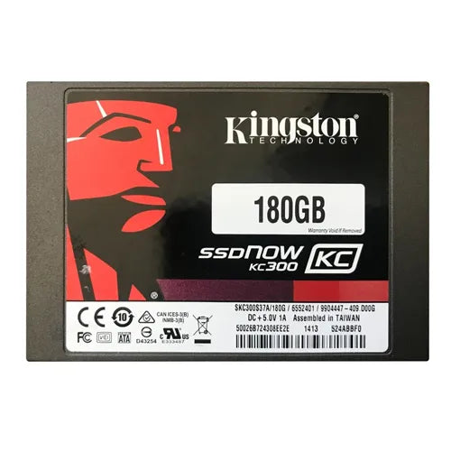 SKC300S37A/180G Kingston SSDNow KC300 Series 180GB SATA 6Gb/s (AES 256-bit Encryption) 2.5-Inch Solid State Drive