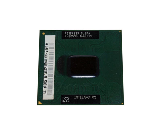 SL6FA - Intel Pentium M Single-core (1 Core) 1.60GHz 400MHz FSB 1MB L2 Cache Socket PPGA478 Notebook Processor