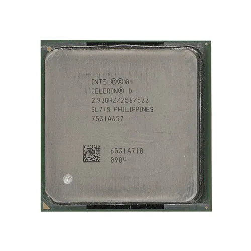 SL7RN Intel Celeron D 340 Single-Core 2.93GHz 533MHz FSB 256KB L2 Cache Socket PGA478 Processor