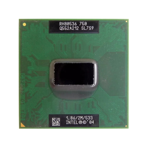 SL7SR Intel Pentium M 750 Single-Core 1.86GHz 533MHz FSB 2MB L2 Cache Socket BGA479 Notebook Processor