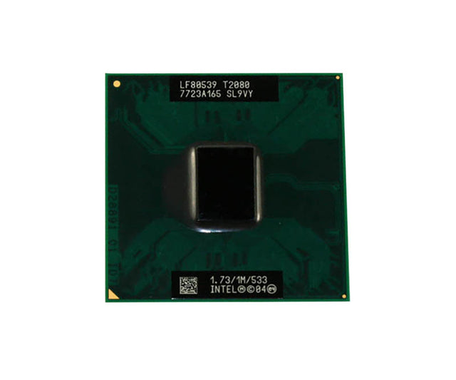 SL9VY - Intel Pentium T2080 Dual Core 1.73GHz 533MHz FSB 1MB L2 Cache Socket PPGA478 Notebook Processor
