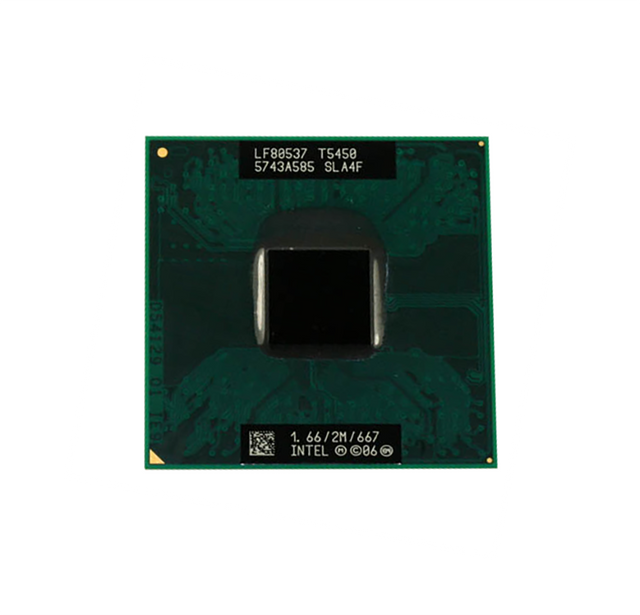 SLA4F - Intel Core 2 Duo T5450 1.66GHz 667MHz FSB 2MB L2 Cache Socket PGA478 Notebook Processor