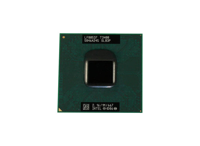 SLB3P - Intel Pentium T3400 Dual Core 2.16GHz 667MHz FSB 1MB L2 Cache Socket PPGA478 Notebook Processor