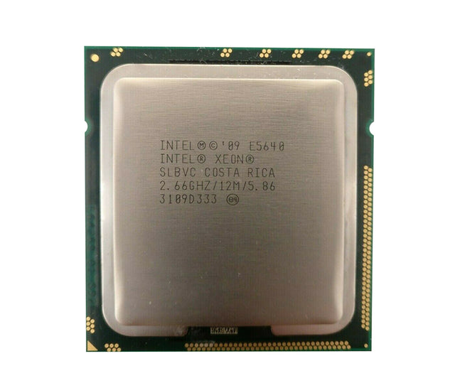 SLBVC - Intel Xeon E5640 Quad Core 2.66GHz 1MB L2 Cache 12MB L3 Cache 5.86GT/s QPI Speed Socket FCLGA-1366 32NM 80W Processor