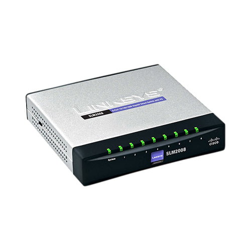 SLM2008-CN Cisco 8 x Ports 1000Base-T Layer 2 Managed Gigabit Ethernet Smart Network Switch