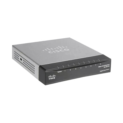 SLM2008T-UK Cisco 200 SG200-08 8 x Ports 1000Base-T Layer 2 Managed Gigabit Ethernet Smart Network Switch