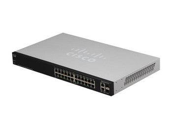 Cisco - SLM2024PTUK - SG200-26P Ethernet Switch 26 Port 2 Slot 2 24 x 1000Base-T 1000Base-T Power Over Ethernet 2 x SFP (mini-GBIC)