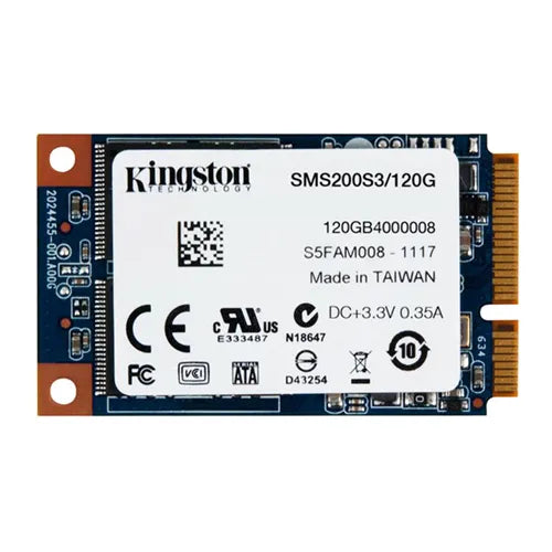 SMS200S3/120G Kingston SSDNow mS200 Series 120GB SATA 6Gb/s mSATA Solid State Drive