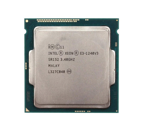 SR152 - Intel Xeon Quad Core E3-1240V3 3.4GHz 1MB L2 Cache 8MB L3 Cache 5GT/s DMI Socket FCLGA-1150 22NM 80W Processor