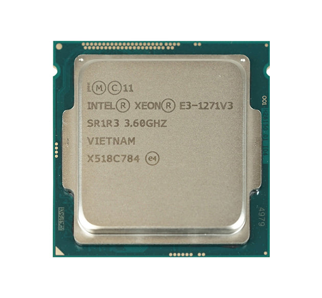 SR1R3 - Intel Xeon Quad Core E3-1271V3 3.6GHz 8MB SMART Cache 5GT/s DMI2 Socket FCLGA-1150 22NM 80W Processor