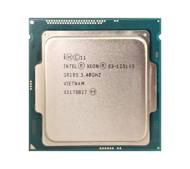 SR1R5 - Intel Xeon Quad Core E3-1231V3 3.4GHz 8MB L3 Cache 5GT/s DMI2 Speed Socket FCLGA1150 22NM 80W Processor