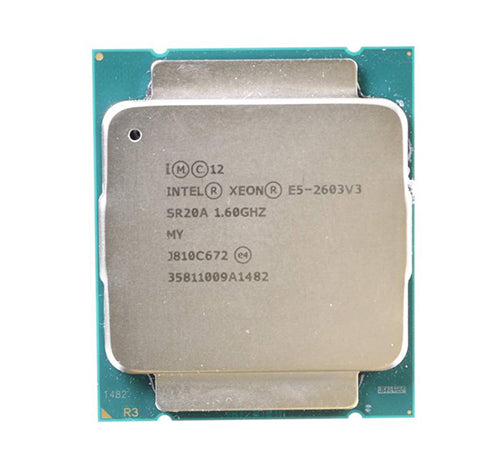 SR20A - Intel Xeon 6 Core E5-2603V3 1.6GHz 15MB L3 Cache 6.4GT/s QPI Speed Socket FCLGA2011-3 22NM 85W Processor
