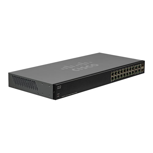 SRW2016-K9-NA-RF Cisco Small Business 300 Series SG300-20 18 x Ports 10/100/1000Base-T + 2 x Combo SFP mini-GBIC Ports Layer 3 Managed 1U Rack-Mountable Gigabit Ethernet Network Switch