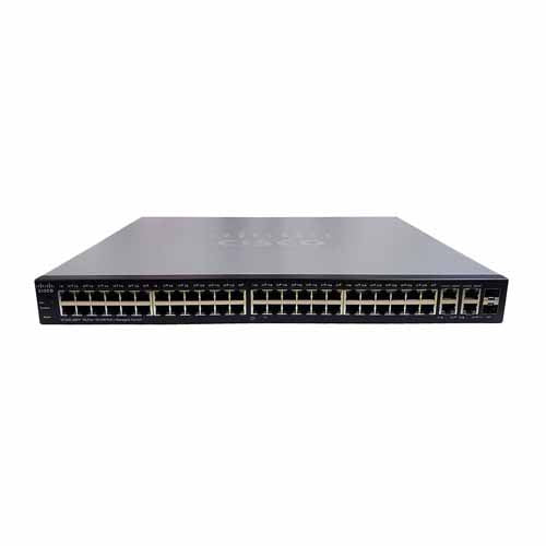SRW248G4P-K9-AU Cisco Small Business 300 Series SF300-48P 48 x Ports PoE 10/100Base-TX + 2 x GE RJ-45 Ports + 2 x Combo SFP mini-GBIC Ports Layer 3 Managed 1U Rack-Mountable Gigabit Ethernet Netwok Switch