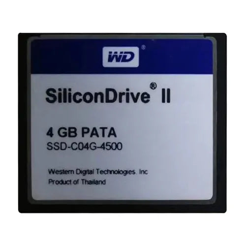SSD-C04G-4500 Western Digital Silicon II 4GB IDE Ultra ATA/66 (ATA-5) CompactFlash Type I Solid State Drive