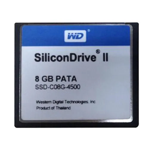 SSD-C08G-4500 Western Digital Silicon II 8GB IDE Ultra ATA/66 (ATA-5) CompactFlash Type I Solid State Drive