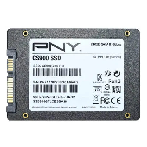 SSD7CS900-240-RB PNY CS900 Series 240GB SATA 6Gb/s 3D NAND 2.5-Inch Solid State Drive