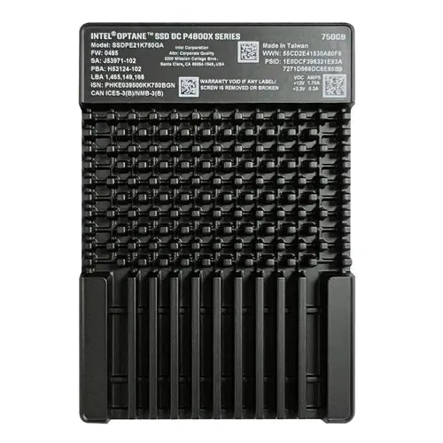SSDPE21K750GA01 Intel Optane DC P4800X 750GB PCI Express NVMe 3.0 x4 U.2 3D Xpoint Solid State Drive for R1208WFTYS/R1208WTTGSR Server System