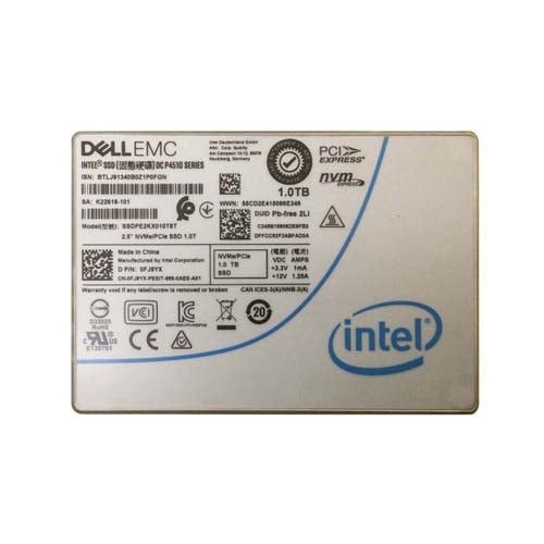 SSDPE2KX010T8T Intel DC P4510 1TB Triple-Level Cell PCI Express 3.1 x4 NVMe U.2 2.5-Inch Solid State Drive