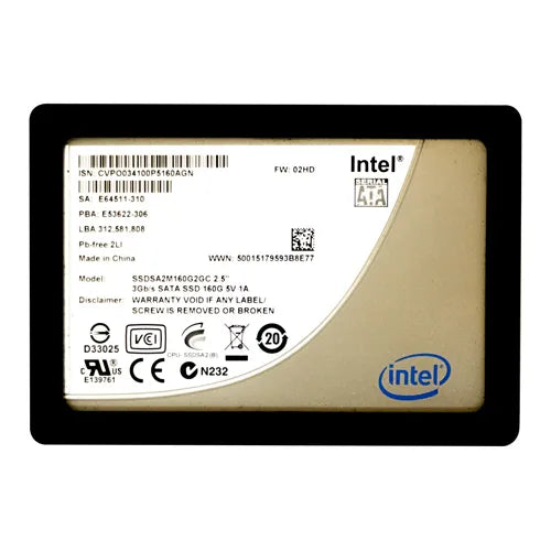 SSDSA2M160G2GC Intel X25-M 160GB Multi-Level Cell SATA 3Gb/s 2.5-Inch Solid State Drive