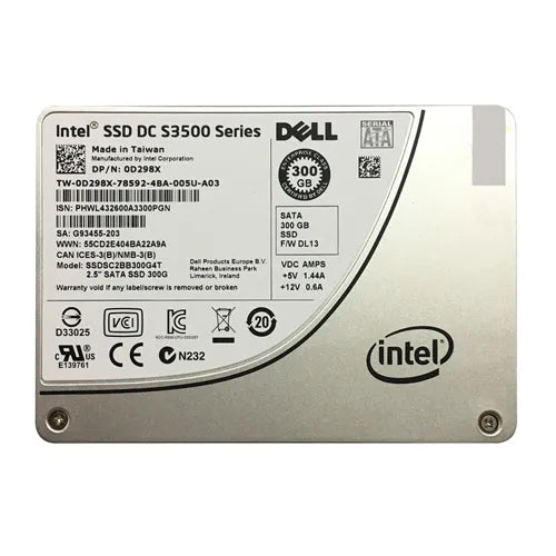 SSDSC2BB300G4T Intel DC S3500 300GB Multi-Level Cell SATA 6Gb/s 2.5-Inch Solid State Drive