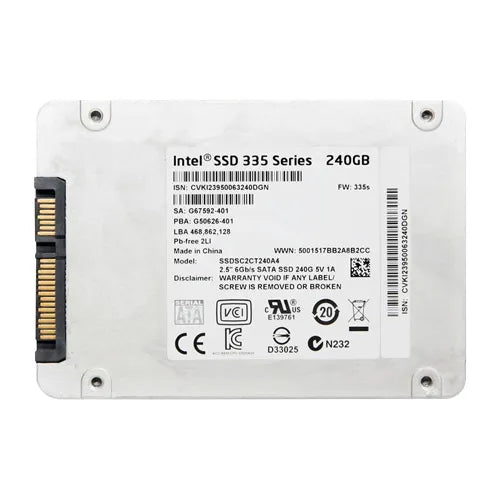 SSDSC2CT240A4 Intel 335 240GB Multi-Level Cell SATA 6Gb/s 2.5-Inch Solid State Drive