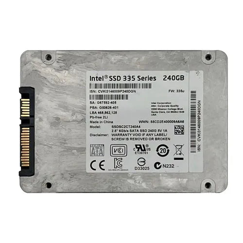 SSDSC2CT240A4K5 Intel 335 240GB Multi-Level Cell SATA 6Gb/s 2.5-Inch Solid State Drive