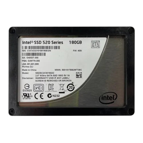 SSDSC2CW180A301 Intel 520 180GB Multi-Level Cell SATA 6Gb/s 2.5-Inch Solid State Drive