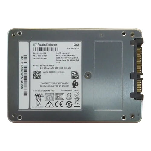 SSDSC2KI128G801 Intel DC S3110 128GB Triple-Level Cell SATA 6Gb/s 2.5-Inch Solid State Drive