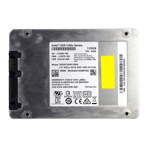 SSDSC2KW120H6X1 Intel 540s 120GB Triple-Level Cell SATA 6Gb/s 2.5-Inch Solid State Drive