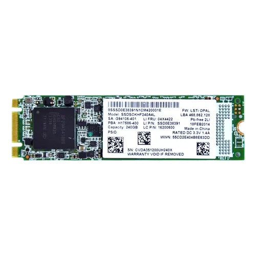 SSDSCKHF240A4L Intel Pro 1500 240GB Multi-Level Cell SATA 6Gb/s M.2 2280 Solid State Drive