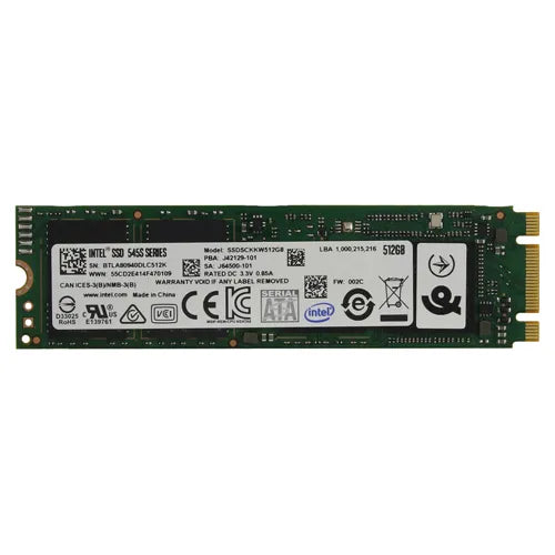 SSDSCKKW512G8X1 Intel 545s 512GB Triple-Level Cell SATA 6Gb/s M.2 2280 Solid State Drive