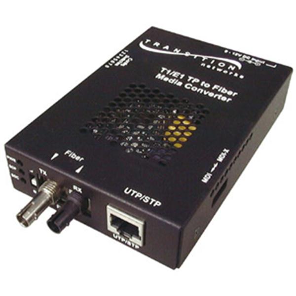 SSDTF1011-105 Transition T1/E1 RJ45 to 850nm MMF ST 2km SA Media Converter