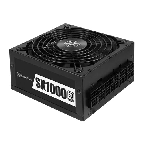 SST-SX1000-LPT Silver Stone SX1000 1000-Watts 200-240V AC 6A 60-50Hz 80-Plus Platinum SFX Power Supply