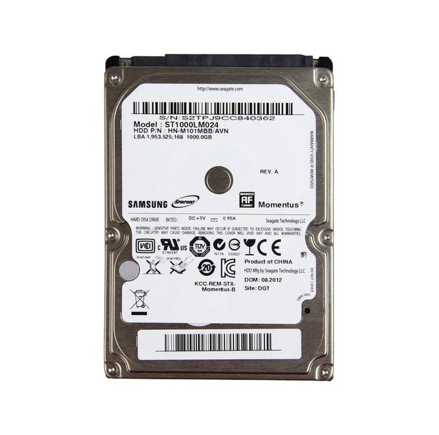 1TB 5400RPM SATA 3Gb/s 8MB Cache 2.5-Inch Hard Drive