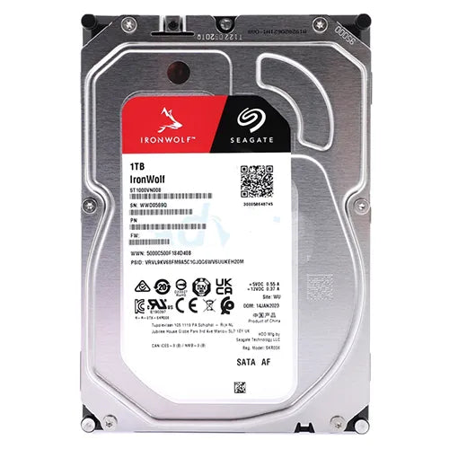 ST1000VN008 Seagate IronWolf NAS 1TB 5400RPM SATA 6Gb/s 256MB Cache 3.5-inch Hard Drive