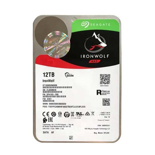 ST12000VN0008 Seagate IronWolf NAS 12TB 7200RPM SATA 6Gb/s 256MB Cache 3.5-Inch Hard Drive