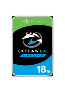 Seagate - ST18000VE000 - SkyHawk AI 18TB 7200RPM SATA 6Gbps 256MB (512e) 3.5-inch Internal Hard Drive