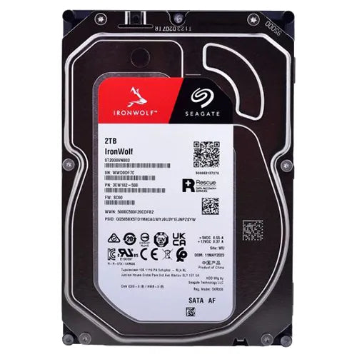 ST2000VN003 Seagate IronWolf 2TB 5400RPM SATA 6Gb/s 256MB Cache 3.5-inch Hard Drive